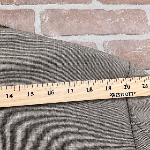Joseph Abboud Blazer Men 46R Brown Super 120s Loro Piana Wool Classic Italy VTG‎ - Picture 7 of 14